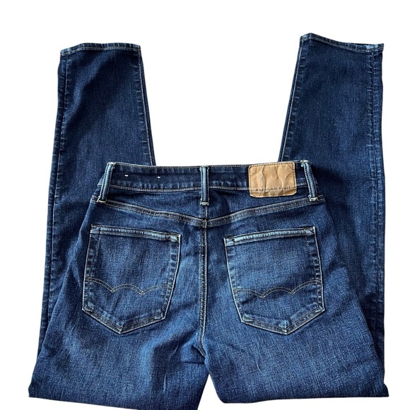 American Eagle Men’s 28x30 Jeans Dark Wash Straight Tapered Leg - Picture 4 of 9
